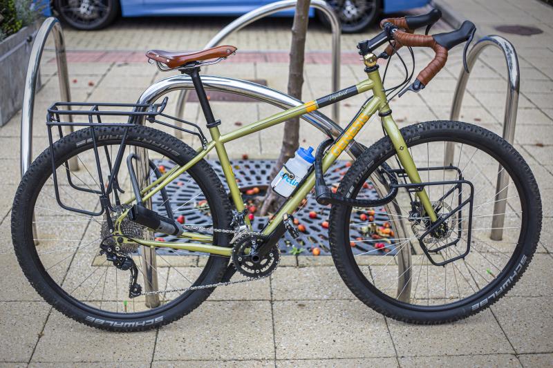 Back wheel deals bike lock
